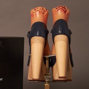 Chloe Sevigny for Opening Ceremony Leather D’Orsay Mary Janes Heels Platforms